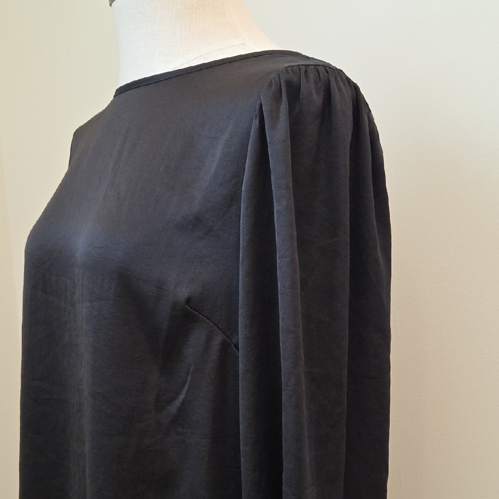 Aritzia Wilfred Elegant Black Long Sleeve Dress - Picture 5 of 6